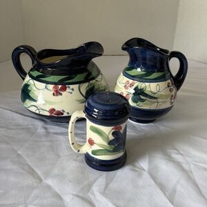Vintage Gail Pittman Ceramic Pottery Collection Grapevine Green